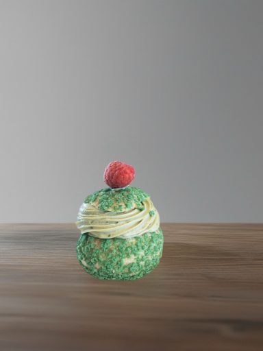 Matcha Cheesecake Cream Puff